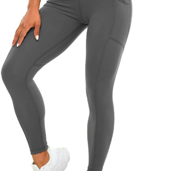 3 pack High Waisted Leggings for Women - Buttery Soft Pants with Pockets - Picture 6 of 6